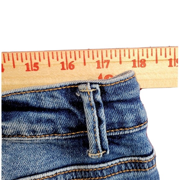 Wax Jean Collection Juniors 3XL Blue Jean Denim Stretch Booty Shorts 35" Waist - Picture 7 of 12